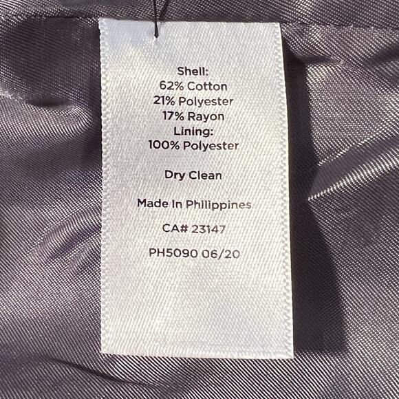 Talbots Herringbone Plaid Double Breasted Blazer Academia Career Preppy Size 8 - Picture 10 of 16